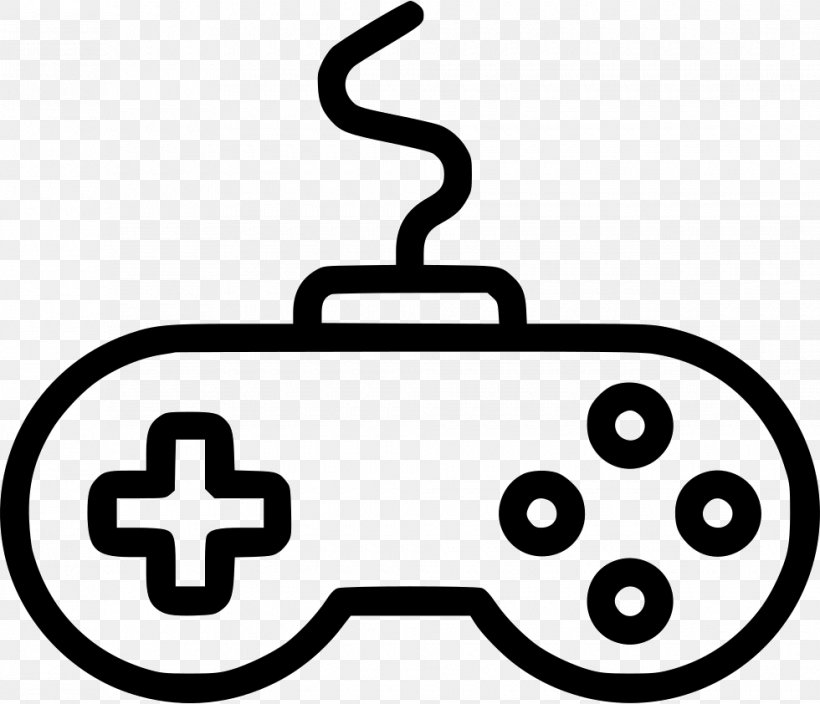Joystick Game Controllers Vector Graphics Video Games, PNG, 980x842px, Joystick, Area, Black And White, Game Controllers, Gamepad Download Free