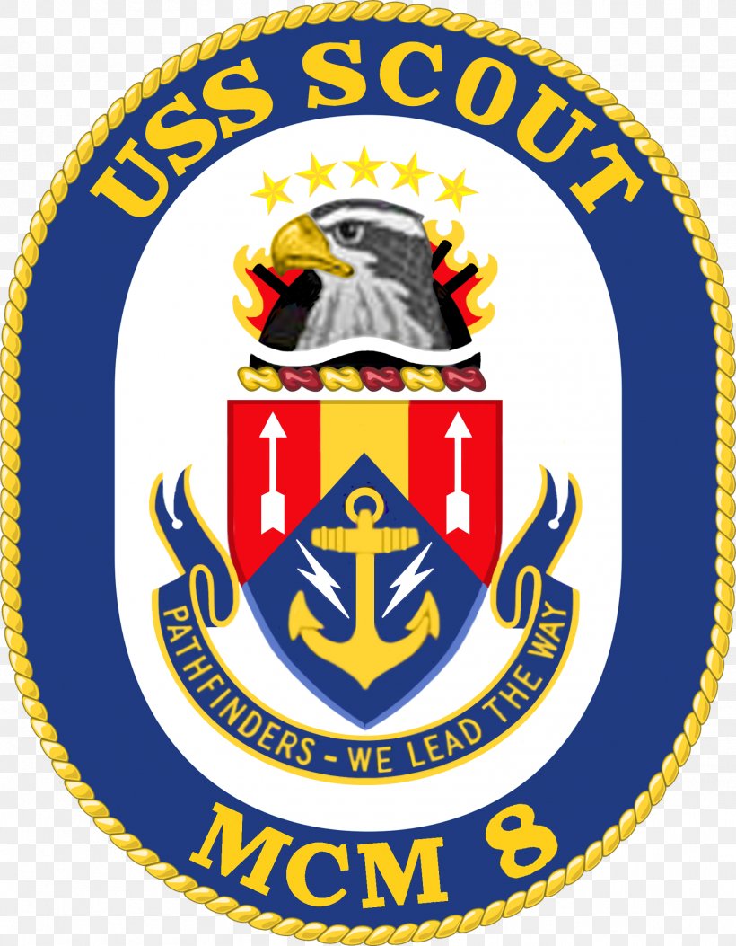 United States Navy Avenger-class Mine Countermeasures Ship USS America USS Scout (MCM-8), PNG, 1868x2401px, United States, Area, Badge, Brand, Crest Download Free