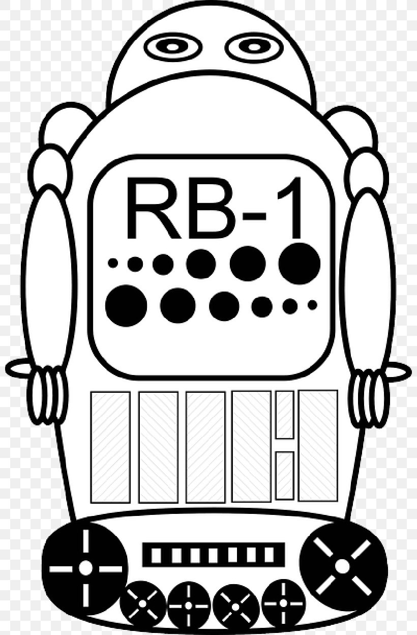Clip Art Vector Graphics Robot Openclipart, PNG, 800x1248px, Robot, Blackandwhite, Coloring Book, Drawing, Internet Bot Download Free