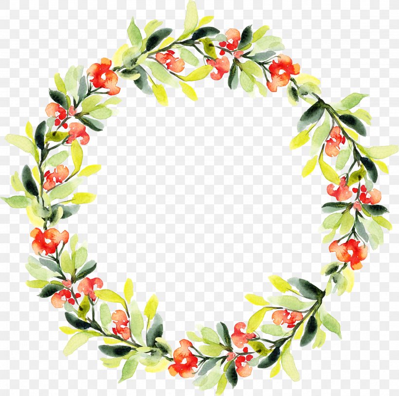 Floral Design Garland Watercolor Painting, PNG, 3379x3355px, Floral Design, Decor, Floristry, Flower, Flower Arranging Download Free