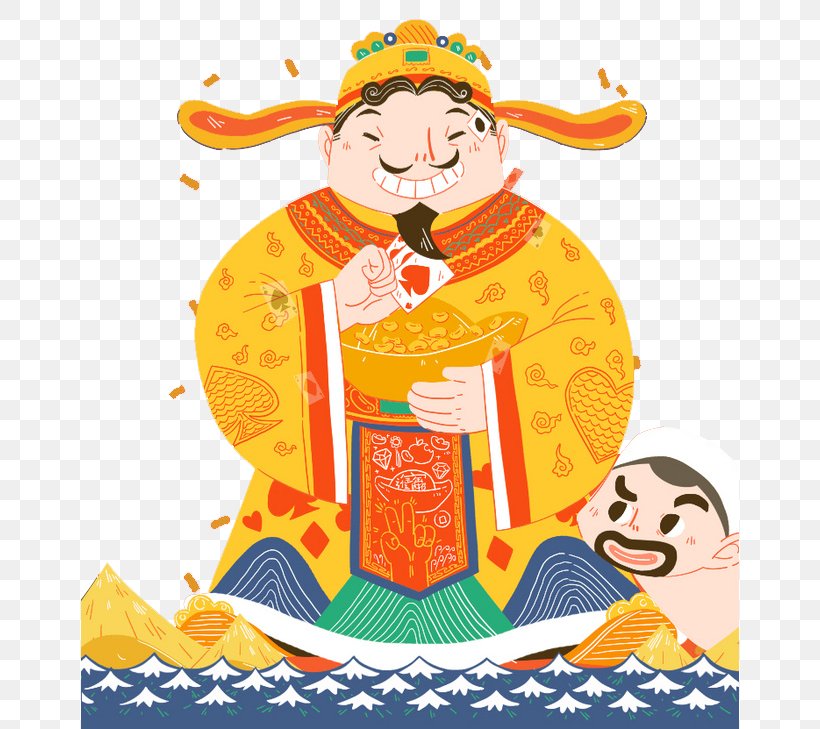 Caishen Ingot Clip Art, PNG, 658x729px, Caishen, Art, Artwork, Cartoon, Chinese New Year Download Free