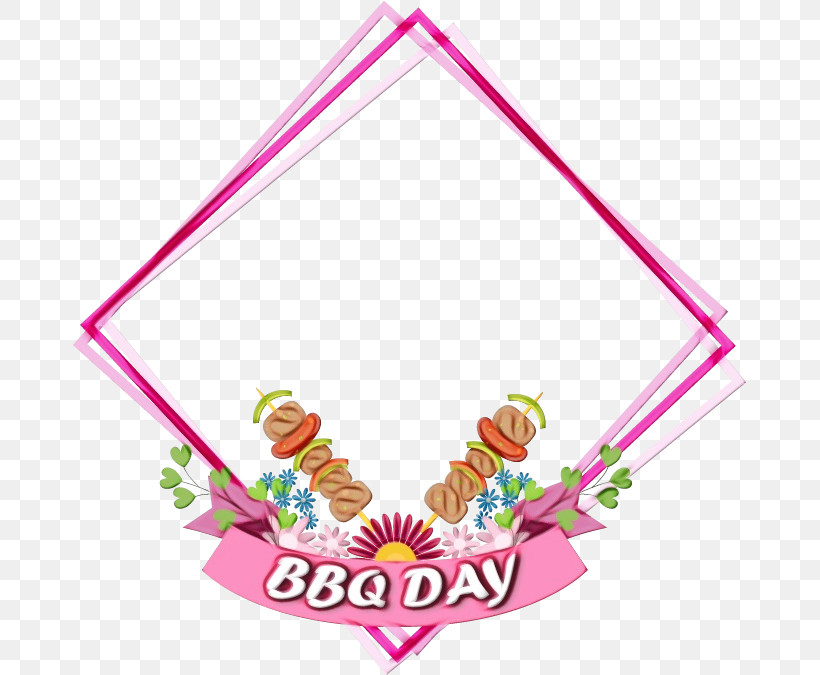 Flower Frame, PNG, 673x675px, Watercolor, Barbecue, Chicken Tikka, Flower Frame, Grilling Download Free