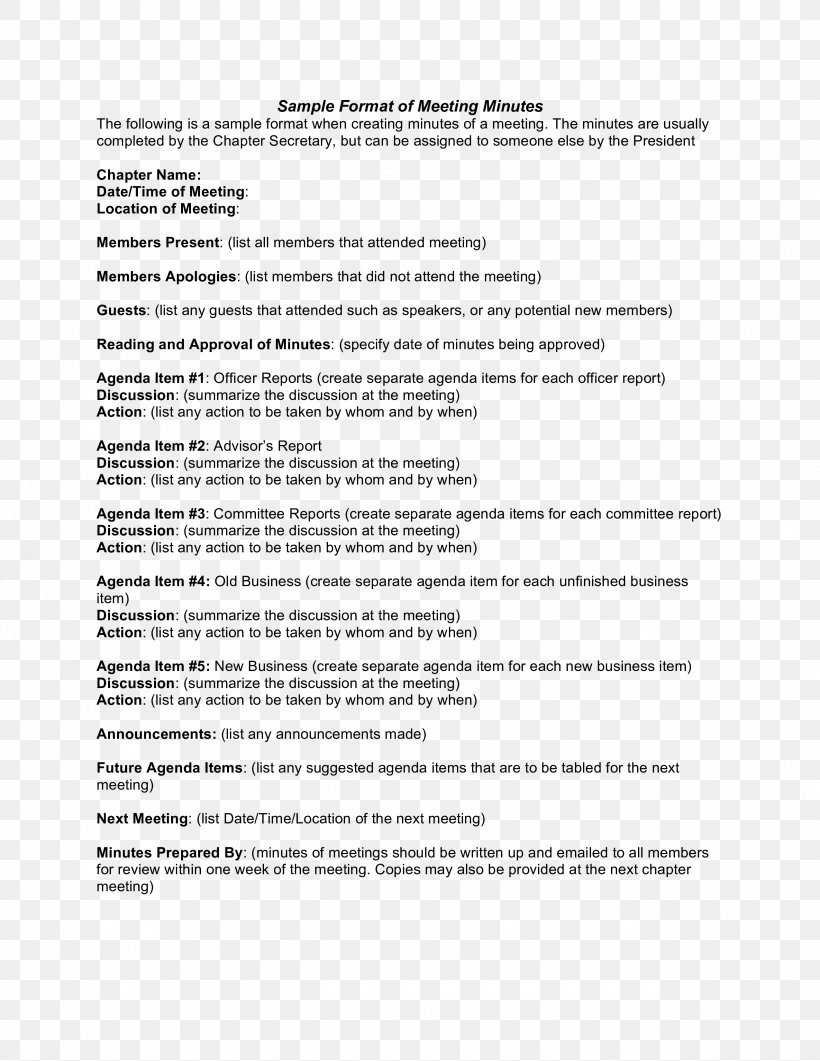 Minutes Meeting Template Board Of Directors Résumé, PNG, 2550x3300px, Minutes, Agenda, Area, Board Of Directors, Business Download Free