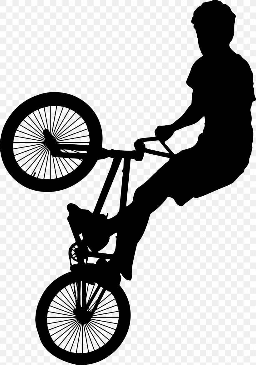 BMX Bike Silhouette Bicycle Clip Art, PNG, 1556x2218px, Bmx, Bicycle, Bicycle Accessory, Bicycle Drivetrain Part, Bicycle Frame Download Free