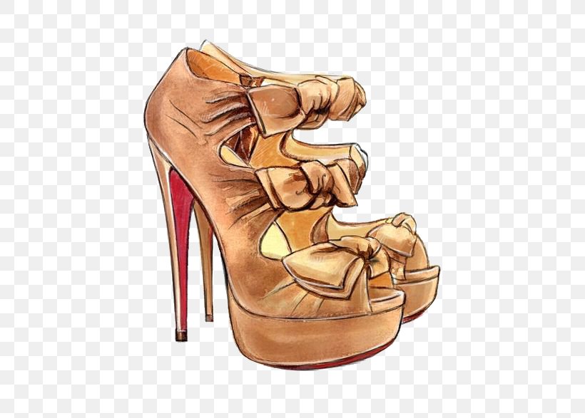 High-heeled Footwear Drawing Shoe Fashion, PNG, 564x587px, Highheeled Footwear, Christian Louboutin, Court Shoe, Designer, Drawing Download Free