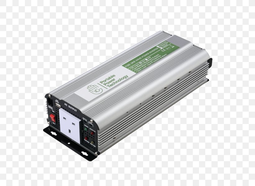 Power Inverters Battery Charger AC Adapter Sine Wave Electric Power, PNG, 600x600px, Power Inverters, Ac Adapter, Alternating Current, Battery Charger, Caravan Download Free
