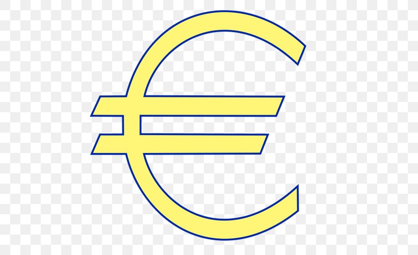 Euro Sign Currency Symbol Clip Art, PNG, 500x500px, 500 Euro Note, Euro, Area, Banknote, Brand Download Free