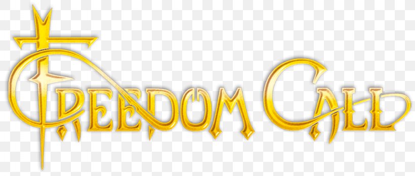 Freedom Call Logo Master Of Light Brand, PNG, 1024x435px, Freedom Call, Brand, Computer, Gold, Logo Download Free