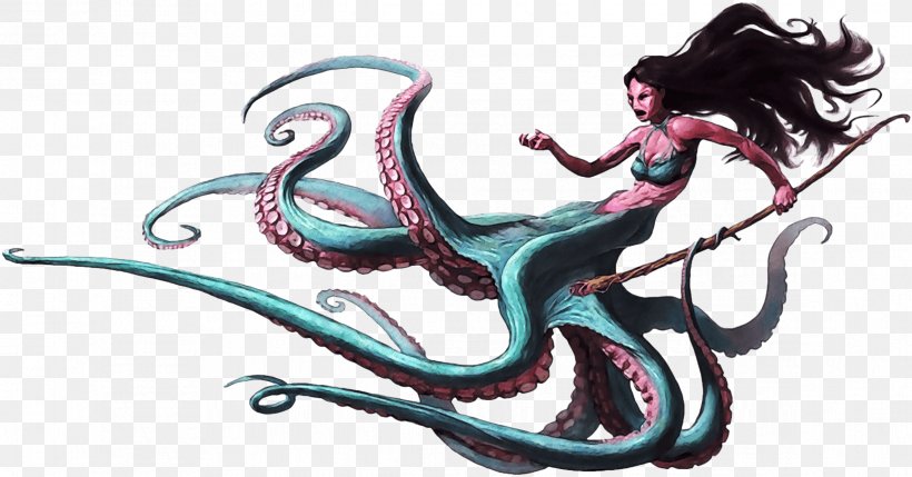 Octopus OctoGirl Woman Sea Witch Squid, PNG, 2339x1225px, Octopus, Art, Cephalopod, Child, Deviantart Download Free