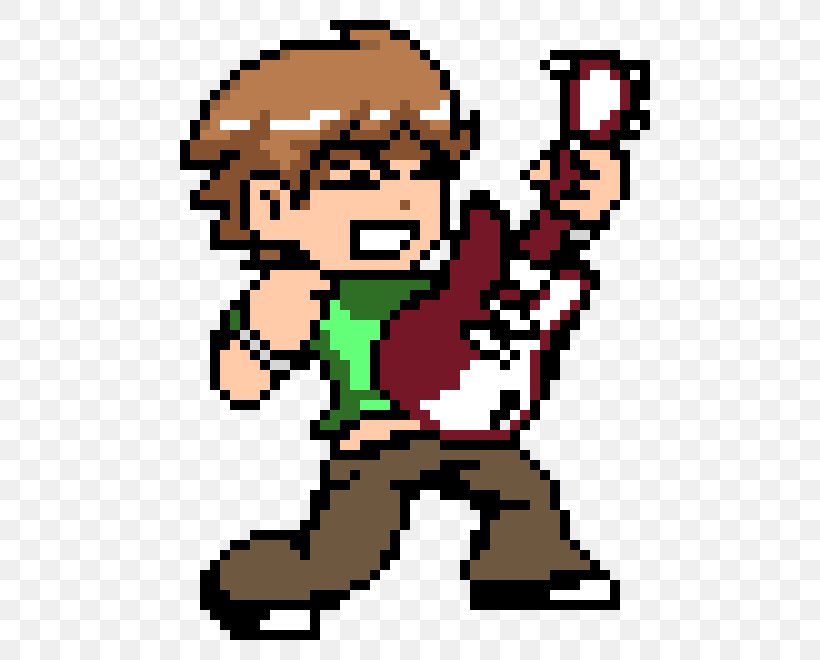 Scott Pilgrim Vs. The World: The Game Pixel Art Minecraft Image, PNG, 660x660px, Scott Pilgrim Vs The World The Game, Area, Art, Arts, Comics Download Free