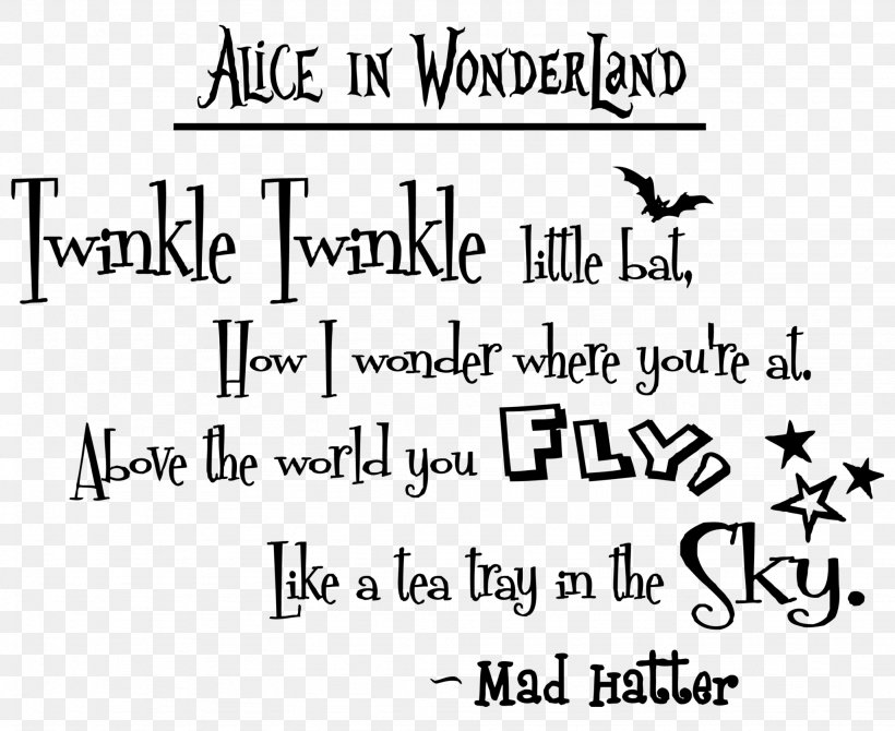 Twinkle, Twinkle, Little Bat Mad Hatter Twinkle, Twinkle, Little Star Alice's Adventures In Wonderland, PNG, 2048x1674px, Watercolor, Cartoon, Flower, Frame, Heart Download Free