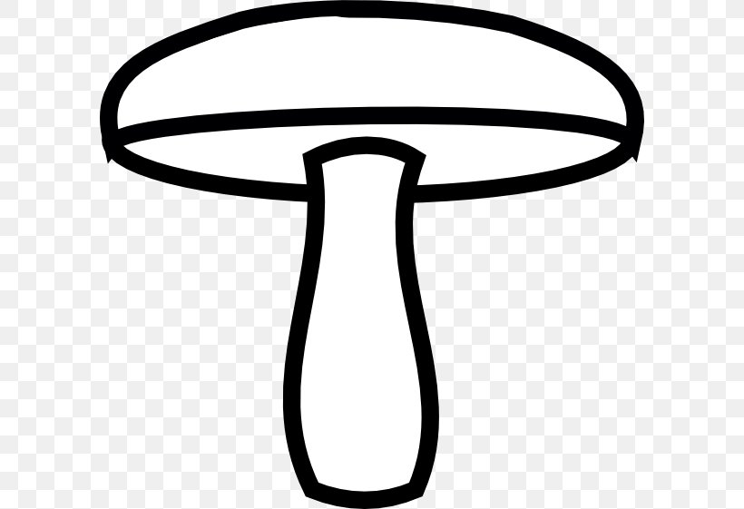 Common Mushroom Clip Art, PNG, 600x561px, Mushroom, Artwork, Black And White, Coloring Book, Common Mushroom Download Free