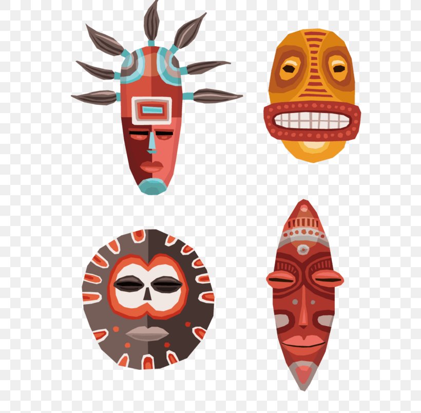 Traditional African Masks Vector Graphics Royalty-free Stock Photography, PNG, 804x804px, Traditional African Masks, Headgear, Mask, Orange, Ritual Download Free