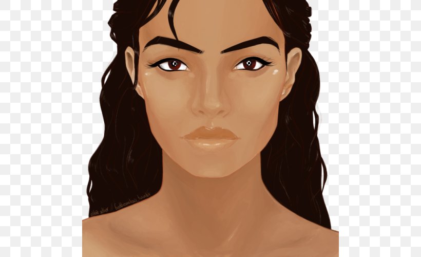 Eyebrow Hair Coloring Cheek Forehead Chin, PNG, 500x500px, Eyebrow, Animated Cartoon, Black Hair, Brown Hair, Cheek Download Free