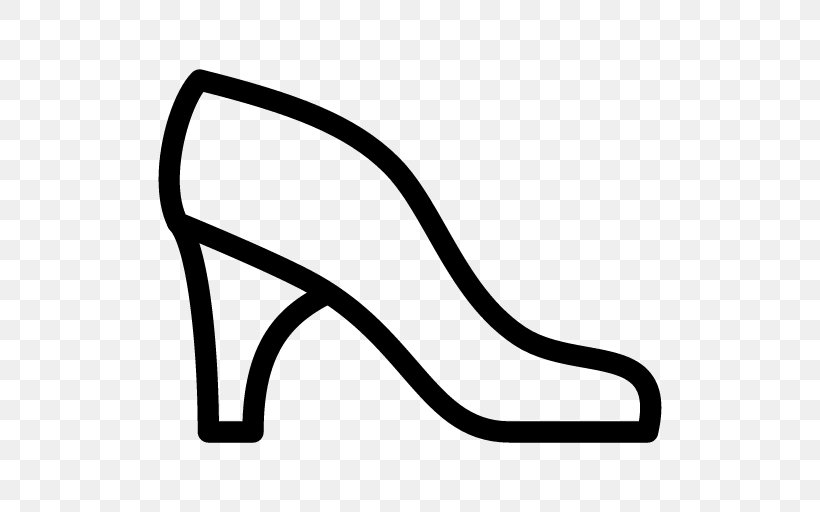 High-heeled Shoe Foot Absatz, PNG, 512x512px, Shoe, Absatz, Area, Black, Black And White Download Free