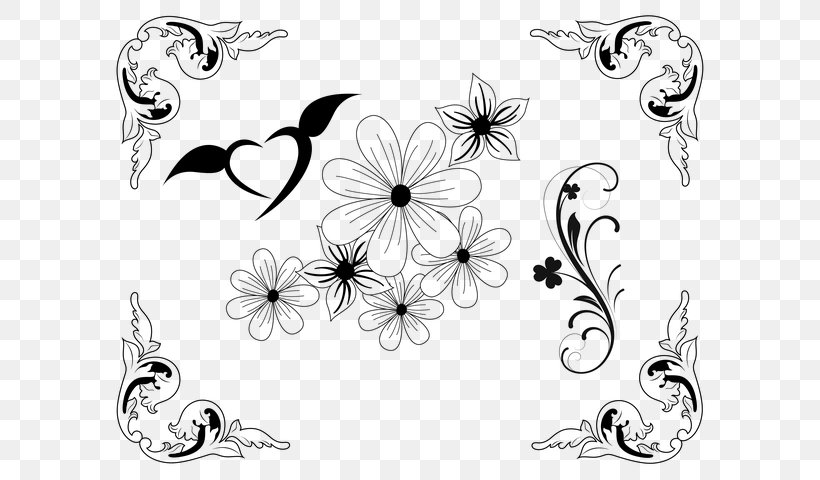 Black And White Flower, PNG, 621x480px, Victorian Era, Art, Black And White, Blackandwhite, Butterfly Download Free