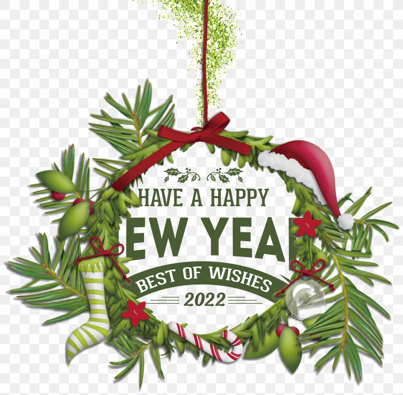 Happy New Year 2022 2022 New Year 2022, PNG, 3000x2944px, Christmas Day, Bauble, Christmas Tree, Holiday, New Year Download Free