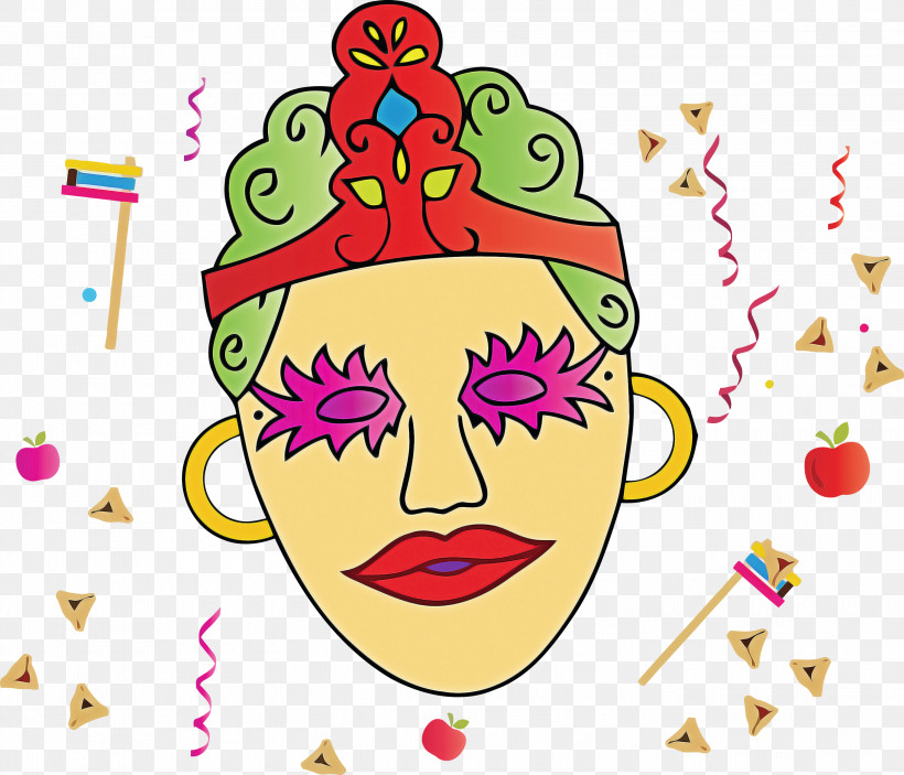 Purim Jewish Holiday, PNG, 3000x2574px, Purim, Cheek, Face, Head, Holiday Download Free