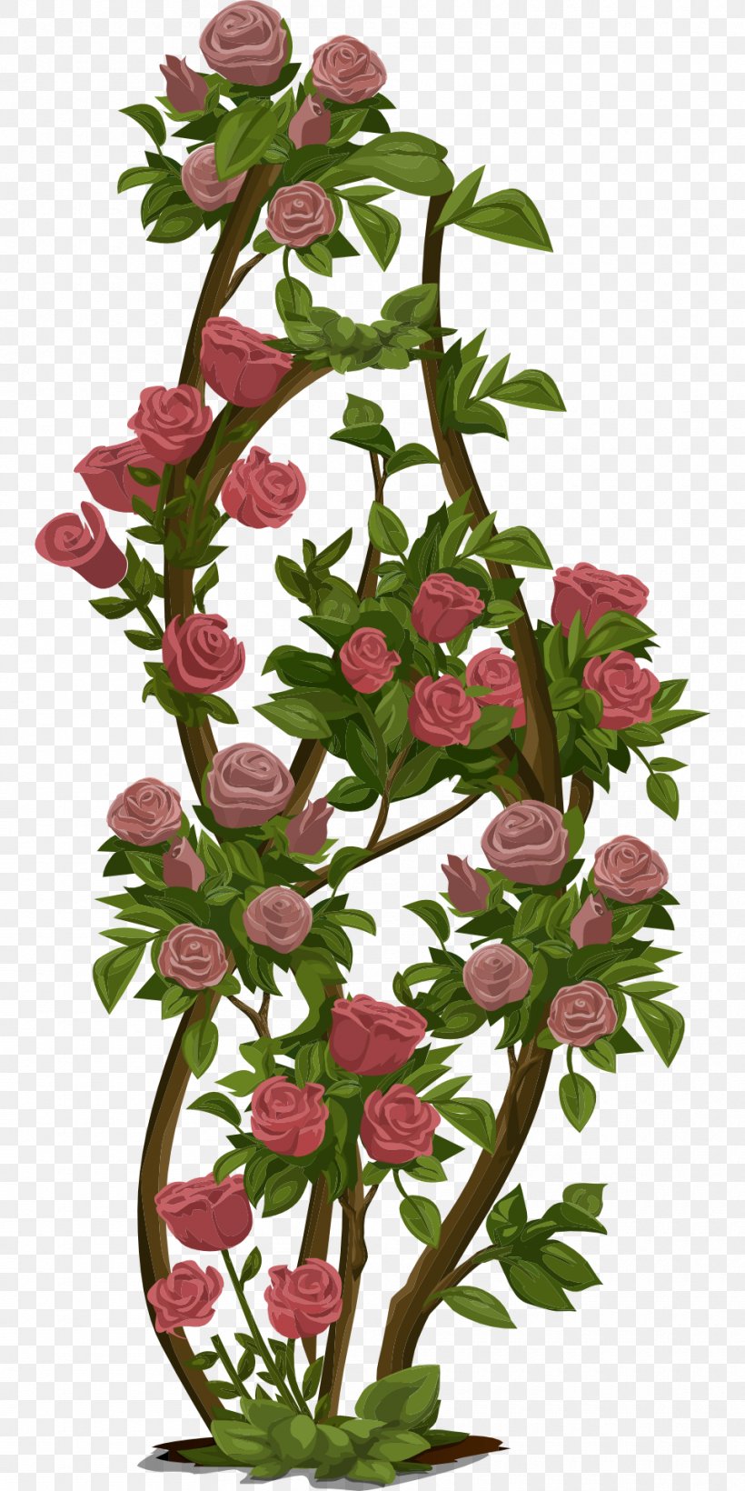 Rose Shrub Clip Art, PNG, 960x1920px, Rose, Animation, Cut Flowers, Flower, Flowering Plant Download Free
