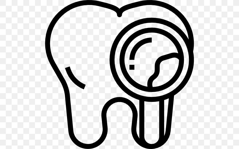Tooth Dentistry Health Clip Art, PNG, 512x512px, Tooth, Area, Black And White, Dental Plaque, Dentistry Download Free
