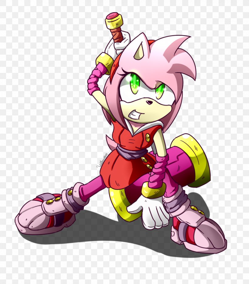 Amy Rose Tails Princess Sally Acorn Sonic The Hedgehog Sega, PNG, 877x1001px, Watercolor, Cartoon, Flower, Frame, Heart Download Free