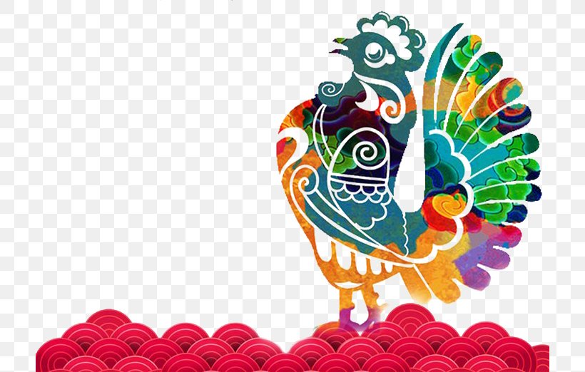 Chinese New Year Chinese Zodiac Rooster, PNG, 720x522px, Chinese New Year, Art, Chinese Zodiac, Coq De Feu, Festival Download Free