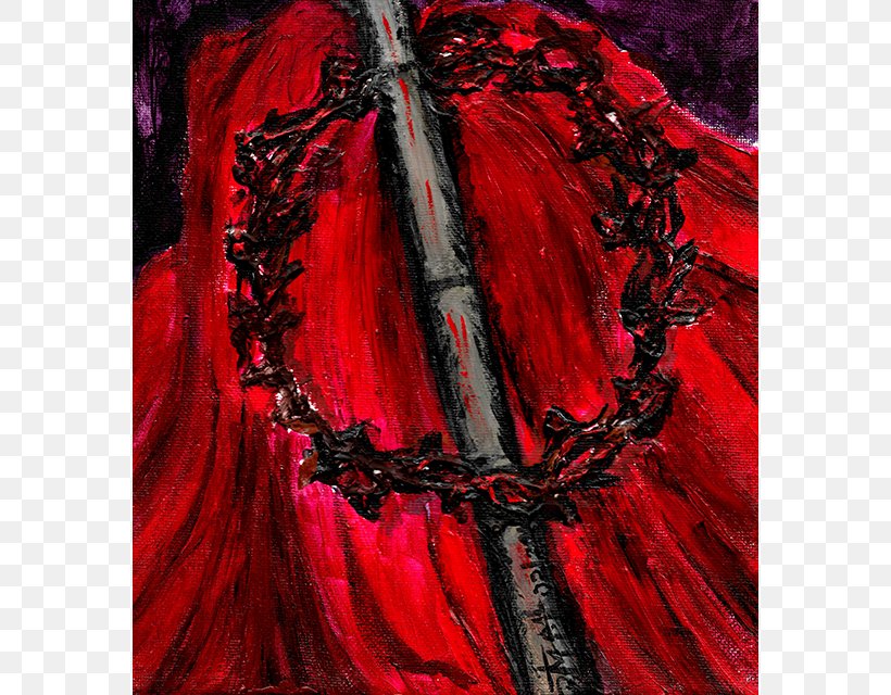 Crown Of Thorns Religious Art Painting Religion, PNG, 640x640px, Crown Of Thorns, Acrylic Paint, Art, Catholicism, Concept Art Download Free