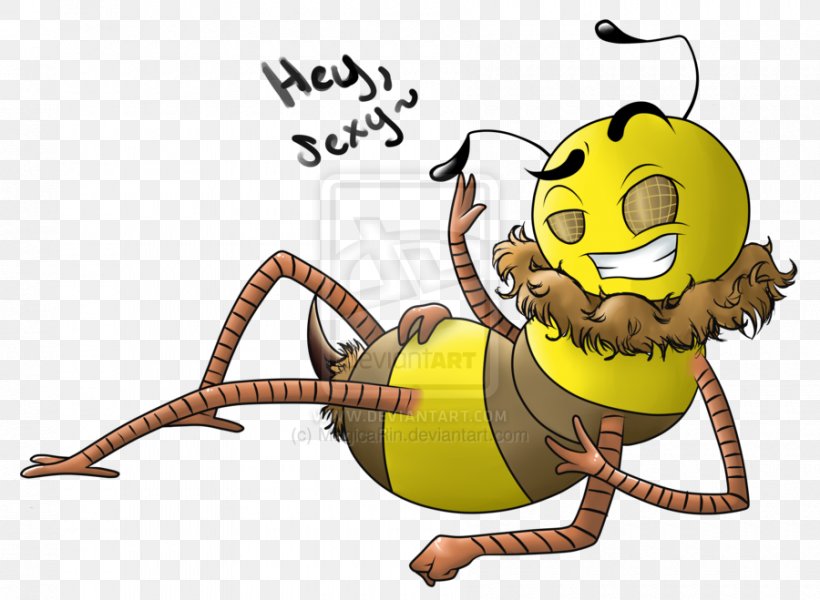 Honey Bee Insect Cartoon Pollinator, PNG, 900x659px, Bee, Animal, Art, Arthropod, Artwork Download Free