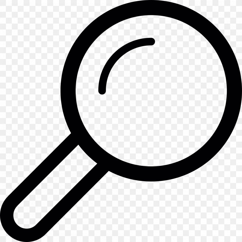 Clip Art, PNG, 2000x2000px, Symbol, Area, Black And White, Icon Design, Magnifying Glass Download Free