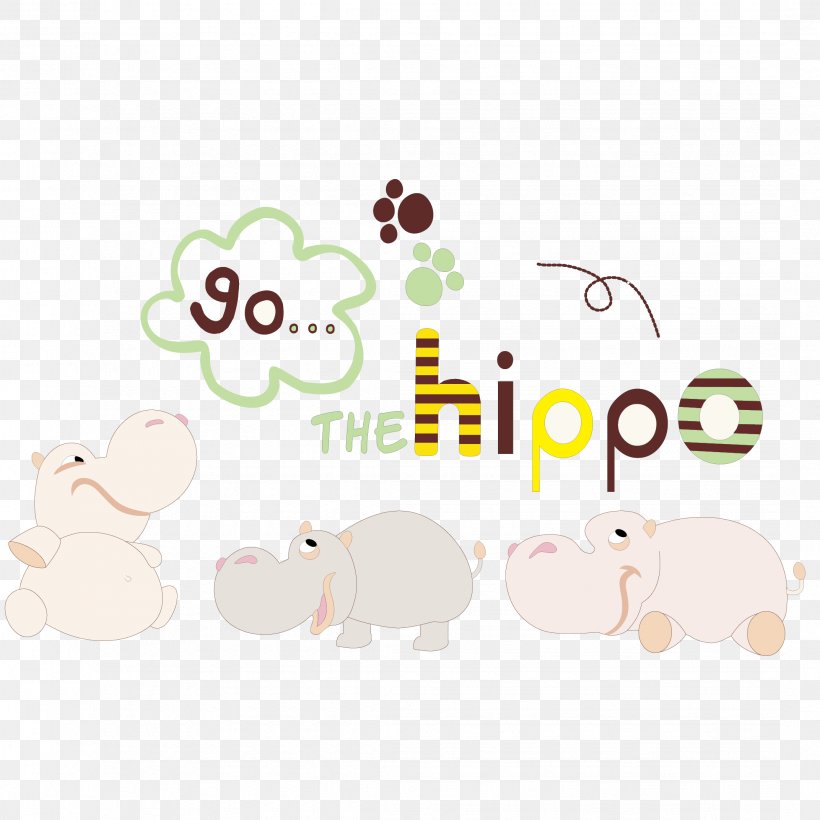 Hippopotamus Cartoon Illustration, PNG, 2144x2144px, Hippopotamus, Area, Cartoon, Clip Art, Cuteness Download Free
