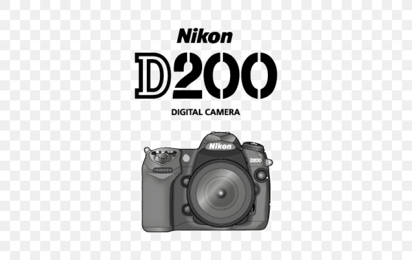 Nikon D200 Nikon D810 Nikon D750 Nikon D610, PNG, 518x518px, Nikon D200, Black And White, Brand, Camera, Camera Lens Download Free