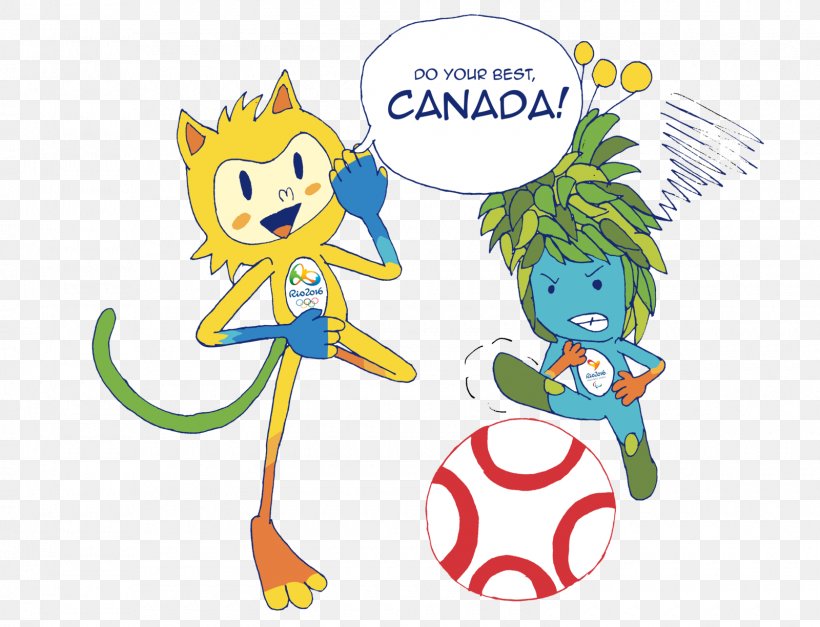 Vinicius And Tom Olympic Games 2016 Summer Olympics Mascot Paralympic Games, PNG, 1600x1225px, Watercolor, Cartoon, Flower, Frame, Heart Download Free