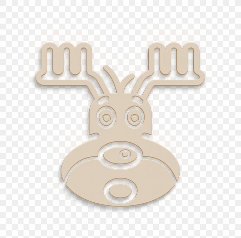 Christmas Icon, PNG, 1452x1432px, Christmas Icon, Antler, Beige, Cartoon, Deer Download Free