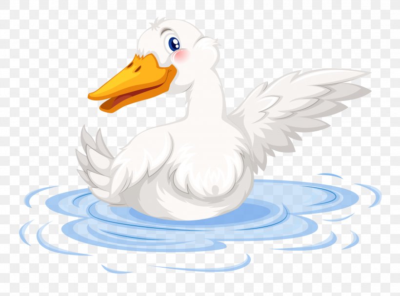 Duck Goose Illustration, PNG, 3393x2513px, Duck, Beak, Bird, Cartoon, Ducks Geese And Swans Download Free