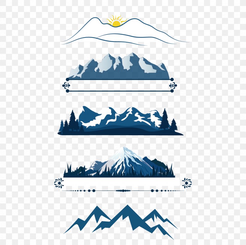 Mountain Euclidean Vector Clip Art, PNG, 1181x1181px, Mountain, Art, Blue, Brand, Drawing Download Free