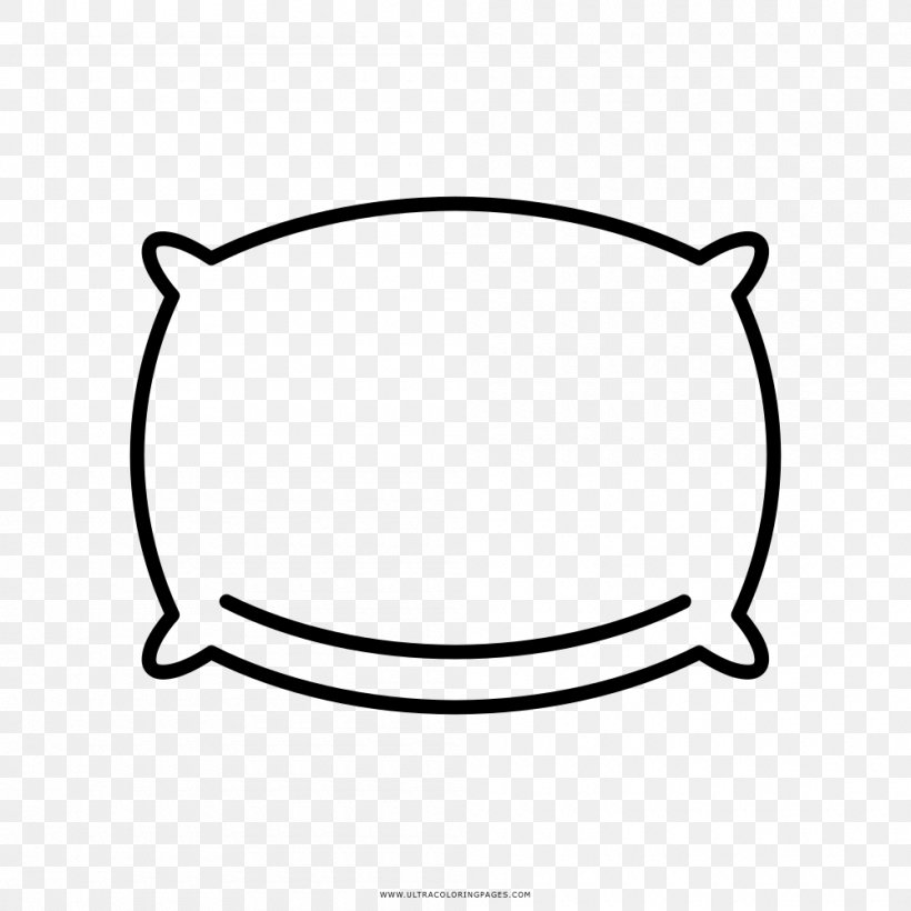 Pillow Drawing Mattress Coloring Book Cushion, PNG, 1000x1000px, Pillow, Area, Black, Black And White, Chair Download Free