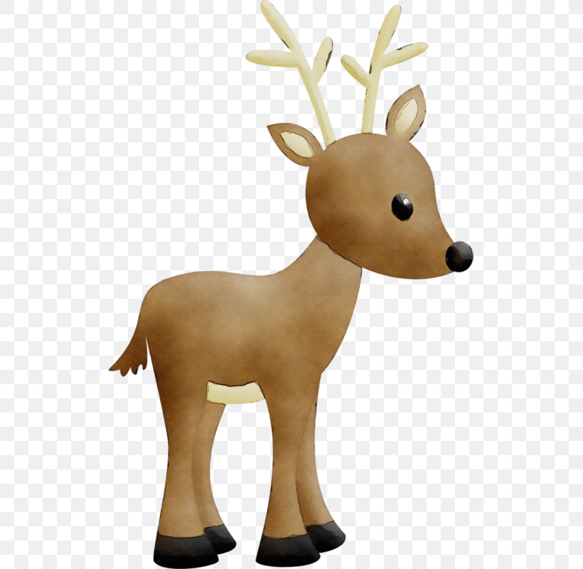Reindeer, PNG, 513x800px, Watercolor, Animal Figurine, Antler, Biology, Deer Download Free