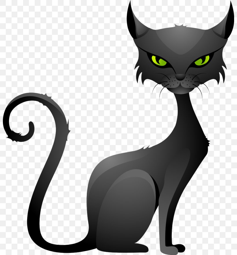 Black Cat Kitten Korat Whiskers Clip Art, PNG, 800x879px, Black Cat, Carnivoran, Cartoon, Cat, Cat Like Mammal Download Free