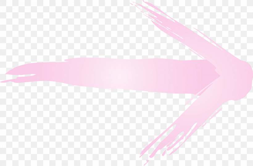 Pink Hand, PNG, 3000x1973px, Brush Arrow, Hand, Paint, Pink, Watercolor Download Free
