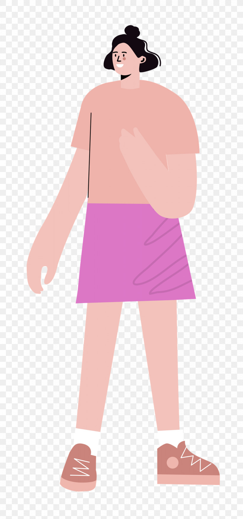 Standing Skirt Woman, PNG, 1171x2500px, Standing, Abstract Art, Cartoon, Drawing, Painting Download Free