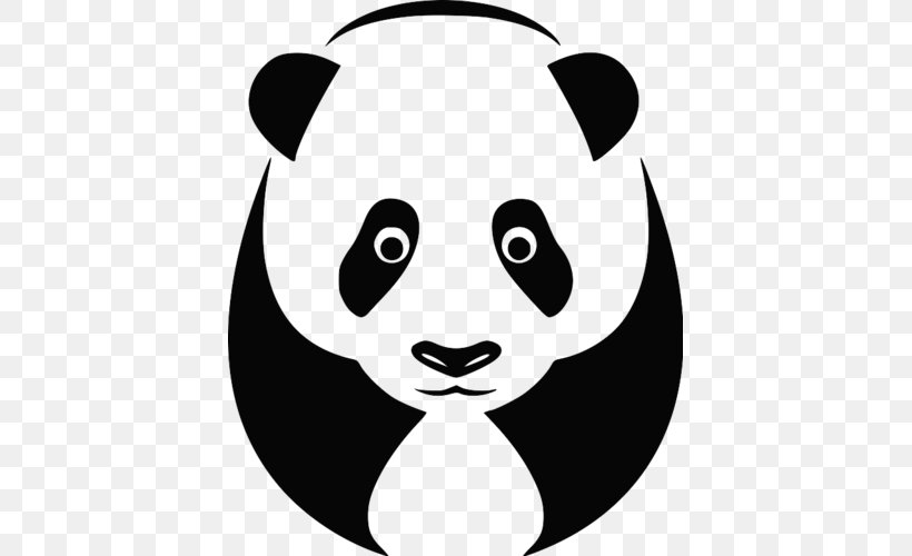Giant Panda Bear Drawing Clip Art, PNG, 500x500px, Giant Panda, Artwork, Bear, Black, Black And White Download Free