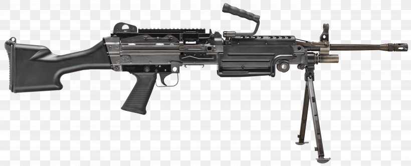 M249 Light Machine Gun FN Herstal Squad Automatic Weapon FN Minimi Firearm, PNG, 5675x2296px, Watercolor, Cartoon, Flower, Frame, Heart Download Free