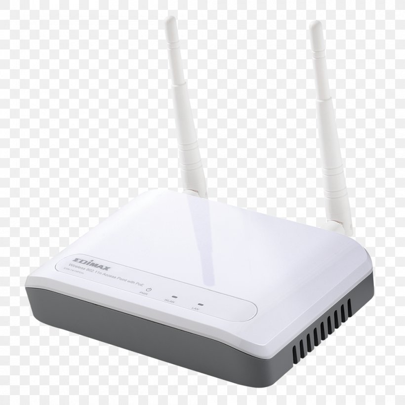 Wireless Access Points Wireless Network IEEE 802.11n-2009 Edimax 802.11n 300Mbs PoE Access Point, PNG, 1000x1000px, Wireless Access Points, Edimax, Electronics, Electronics Accessory, Ieee 80211 Download Free