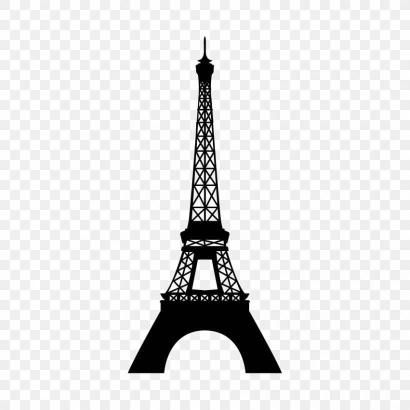 Eiffel Tower Champ De Mars Wall Decal, PNG, 851x851px, Eiffel Tower, Black And White, Champ De Mars, Decal, Drawing Download Free
