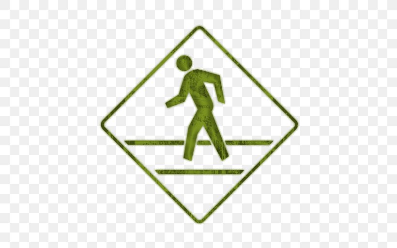 Pedestrian Crossing Traffic Sign Road Manual On Uniform Traffic Control Devices, PNG, 512x512px, Pedestrian Crossing, Area, Driving, Grass, Green Download Free
