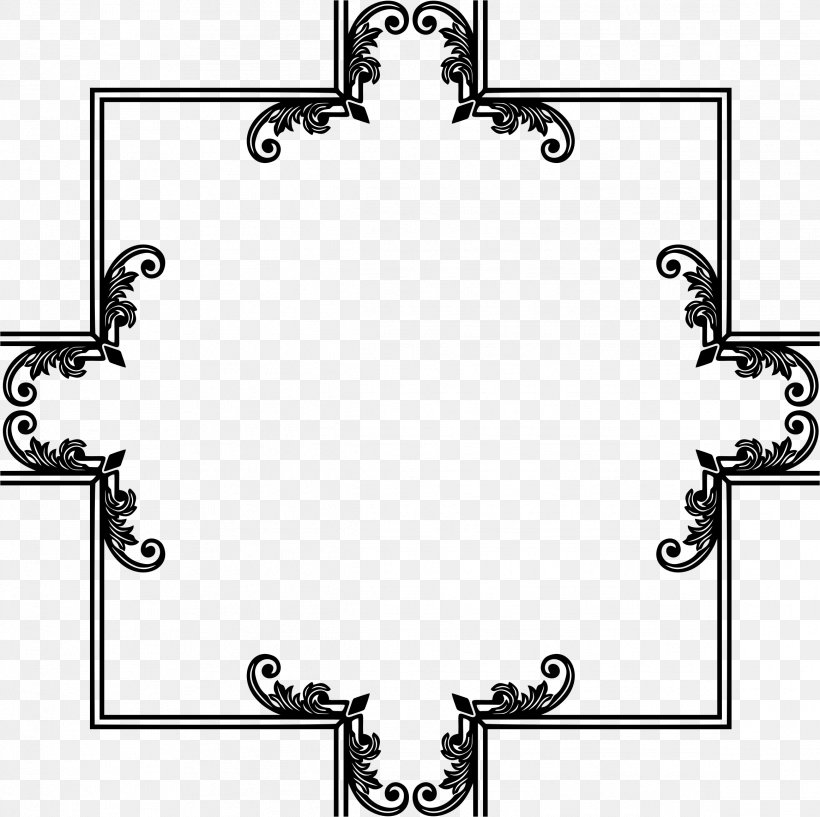 Picture Frames Clip Art, PNG, 2324x2316px, Picture Frames, Area, Black And White, Data, Decorative Arts Download Free