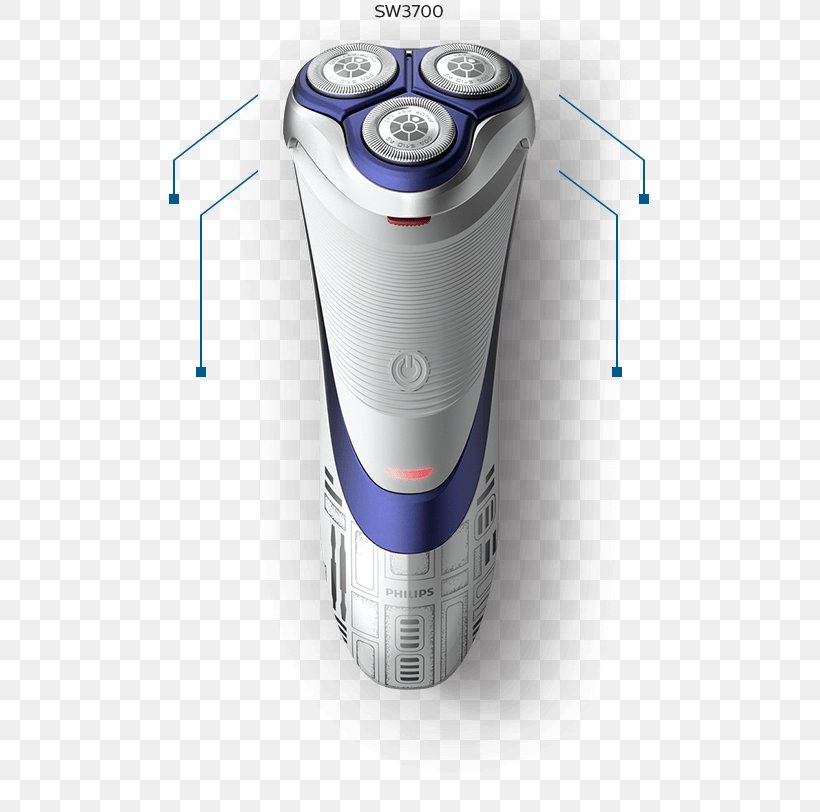R2-D2 Electric Razors & Hair Trimmers Star Wars Norelco Shaving, PNG, 546x812px, Electric Razors Hair Trimmers, Brand, Norelco, Philips, Shaving Download Free