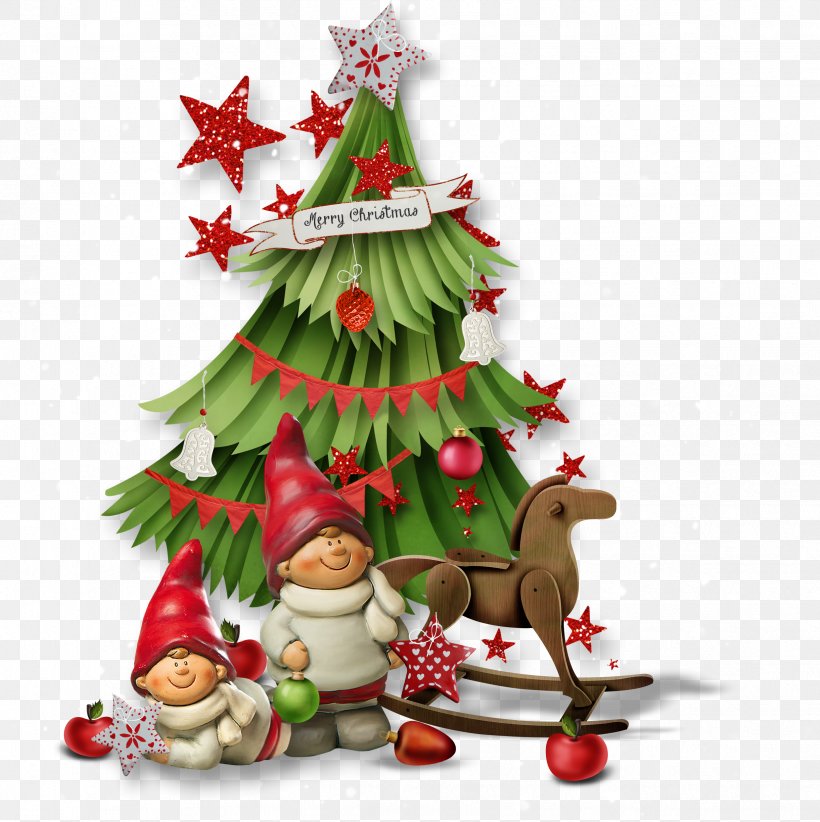 Santa Claus Christmas Tree Photomontage, PNG, 2442x2450px, Santa Claus, Child, Christmas, Christmas Decoration, Christmas Ornament Download Free