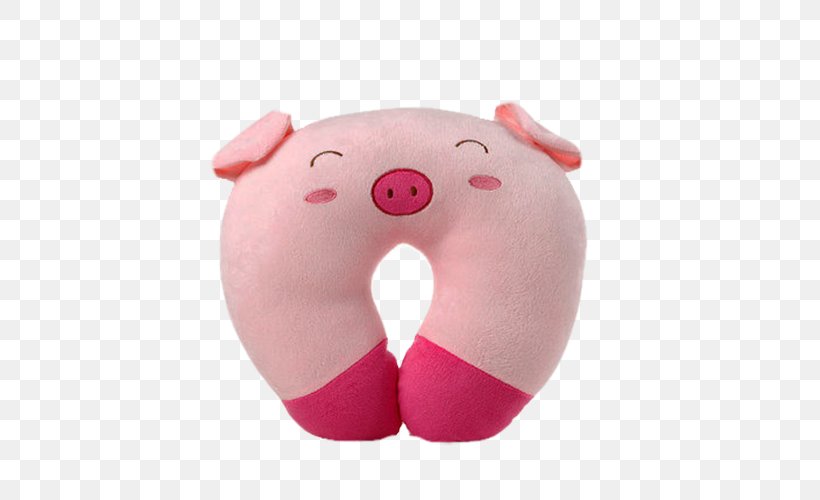 Throw Pillow Domestic Pig Cushion Neck, PNG, 500x500px, Pillow, Bedding, Cushion, Domestic Pig, Furniture Download Free