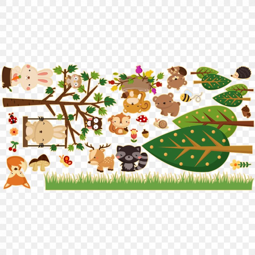 Sticker Wall Decal Adhesive Vinyl Group, PNG, 1200x1200px, Sticker, Adhesive, Animal, Area, Border Download Free